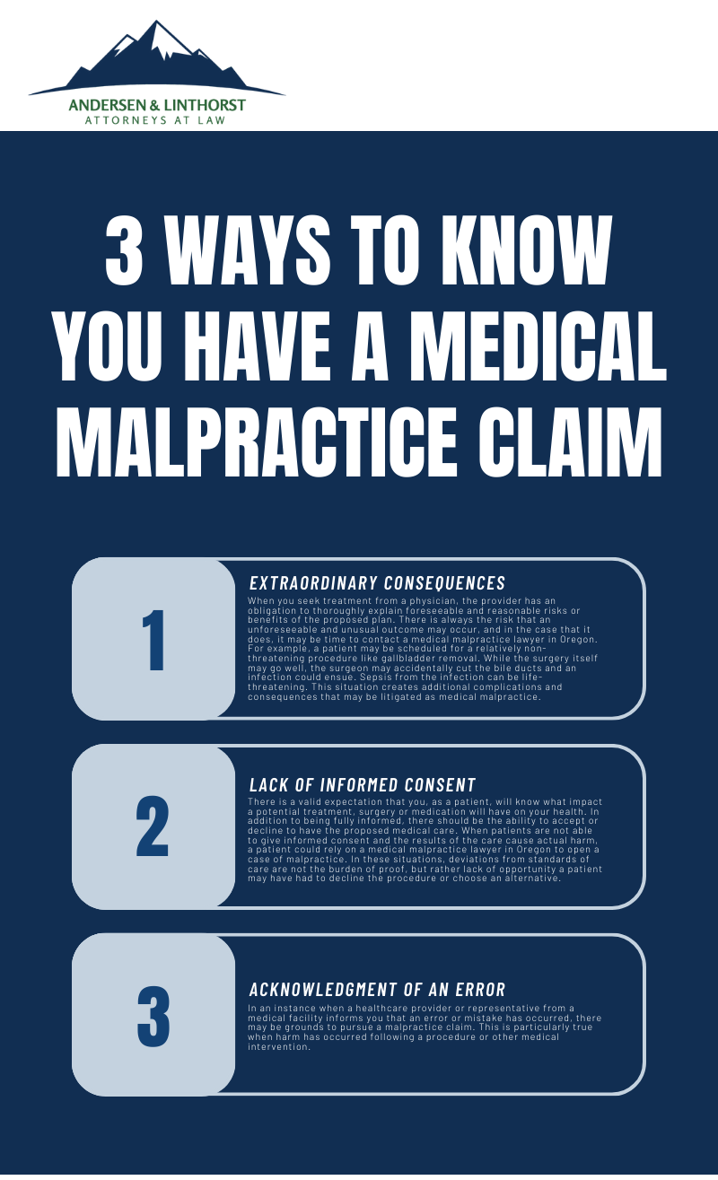 3 Ways To Know You Have a Legitimate Medical Malpractice Claim Infographic